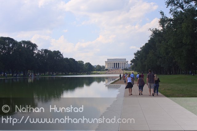 The Reflecting Pool and the Lincoln Memorial
